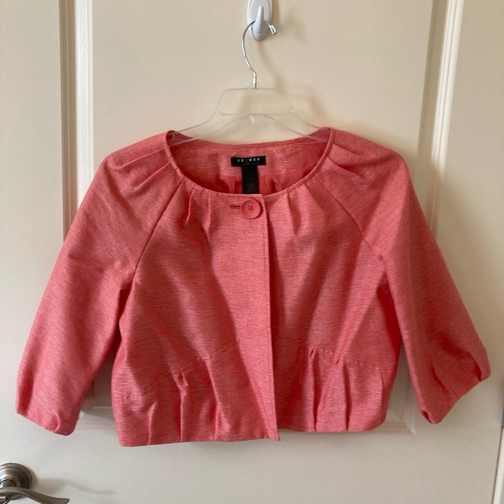 Access (Liz Claiborne Co.) Coral Crop Jacket